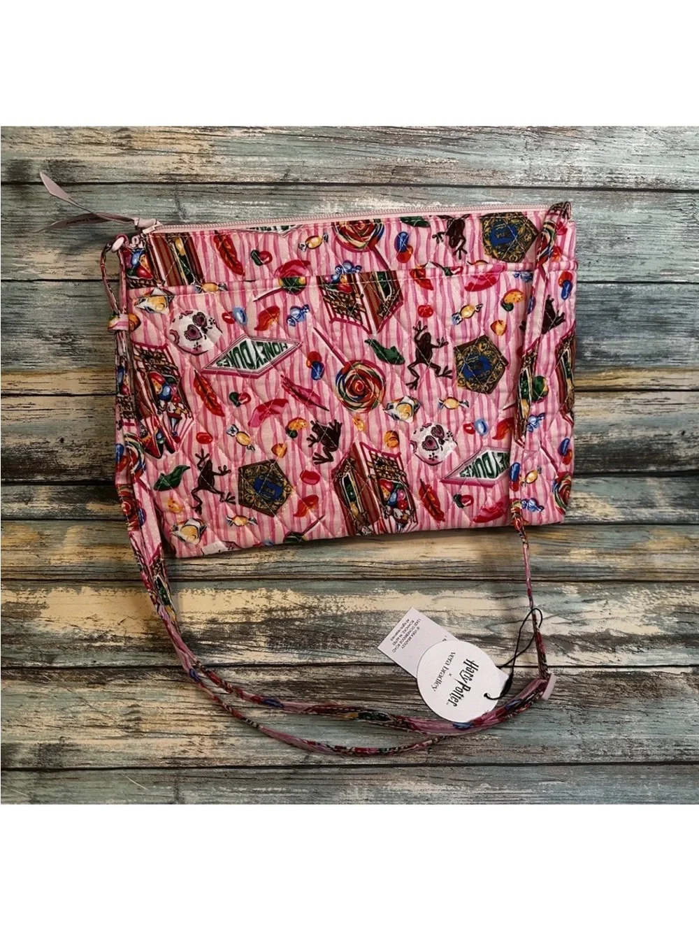 NWT Vera Bradley Harry Potter Honeydukes Large Crossbody Bag Cotton